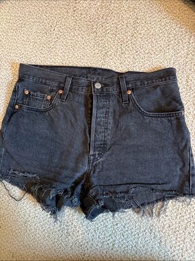 Levi’s cutoff black Jean shorts